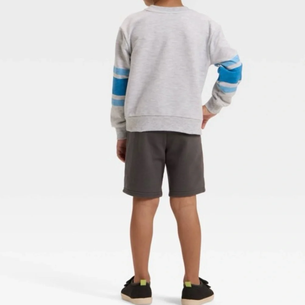 Toddler‎ Boys' 2pk Ms. Rachel Bus Pullover Sweatshirt and Shorts Set - 5T
